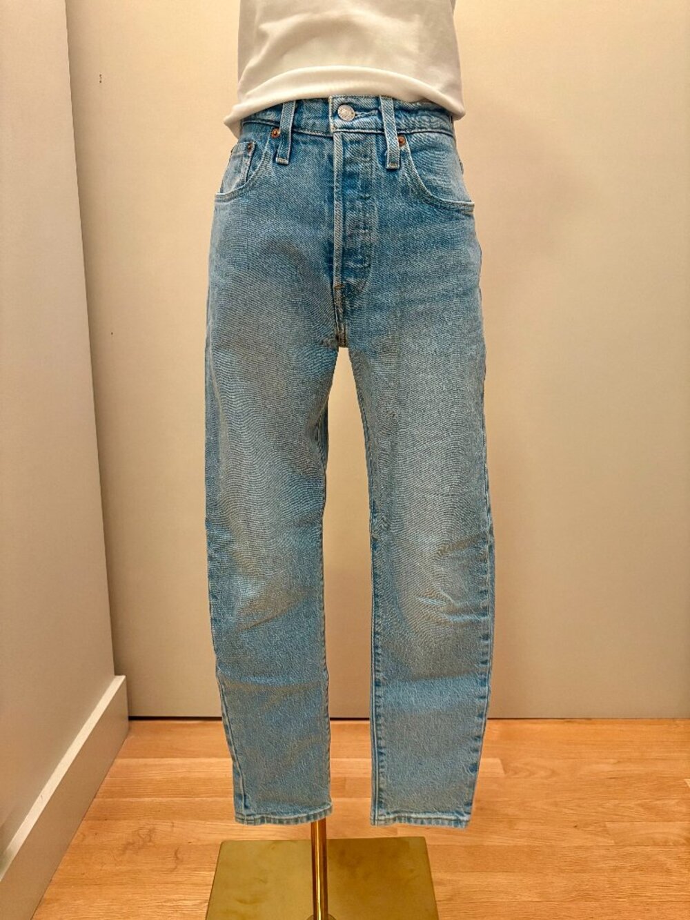 Levi's Light Blue Cropped Ankle Jeans